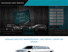 Tablet Screenshot of highlandlimoservice.com